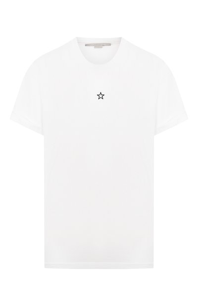 Женская хлопковая футболка STELLA MCCARTNEY, арт. 457142/SIW20