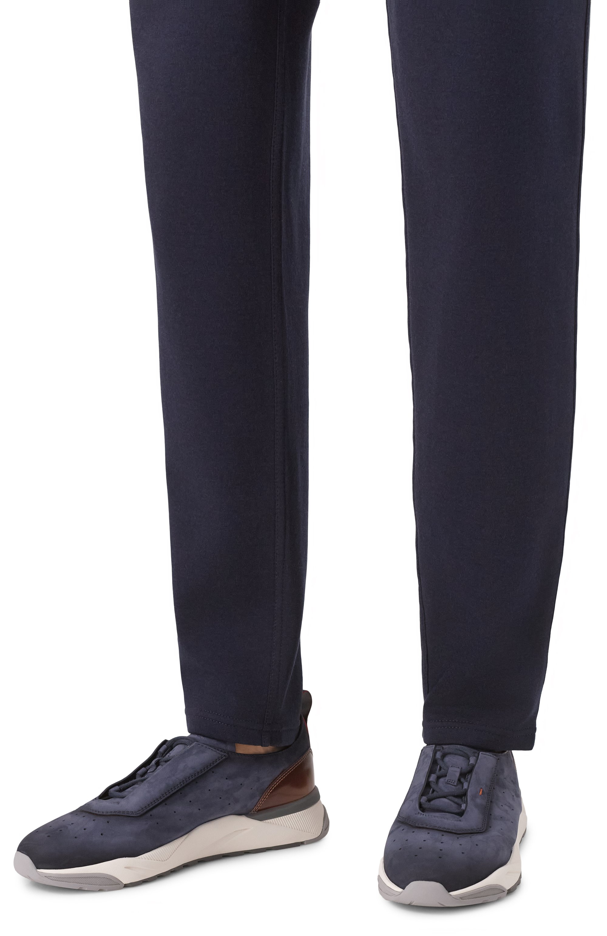 Кроссовки innova из нубука SANTONI темно-синего цвета по цене 79950 руб., арт. MBIG22032BGRT0PQ, фото 3 Кроссовки innova из нубука SANTONI, арт. MBIG22032BGRT0PQ, фото 3