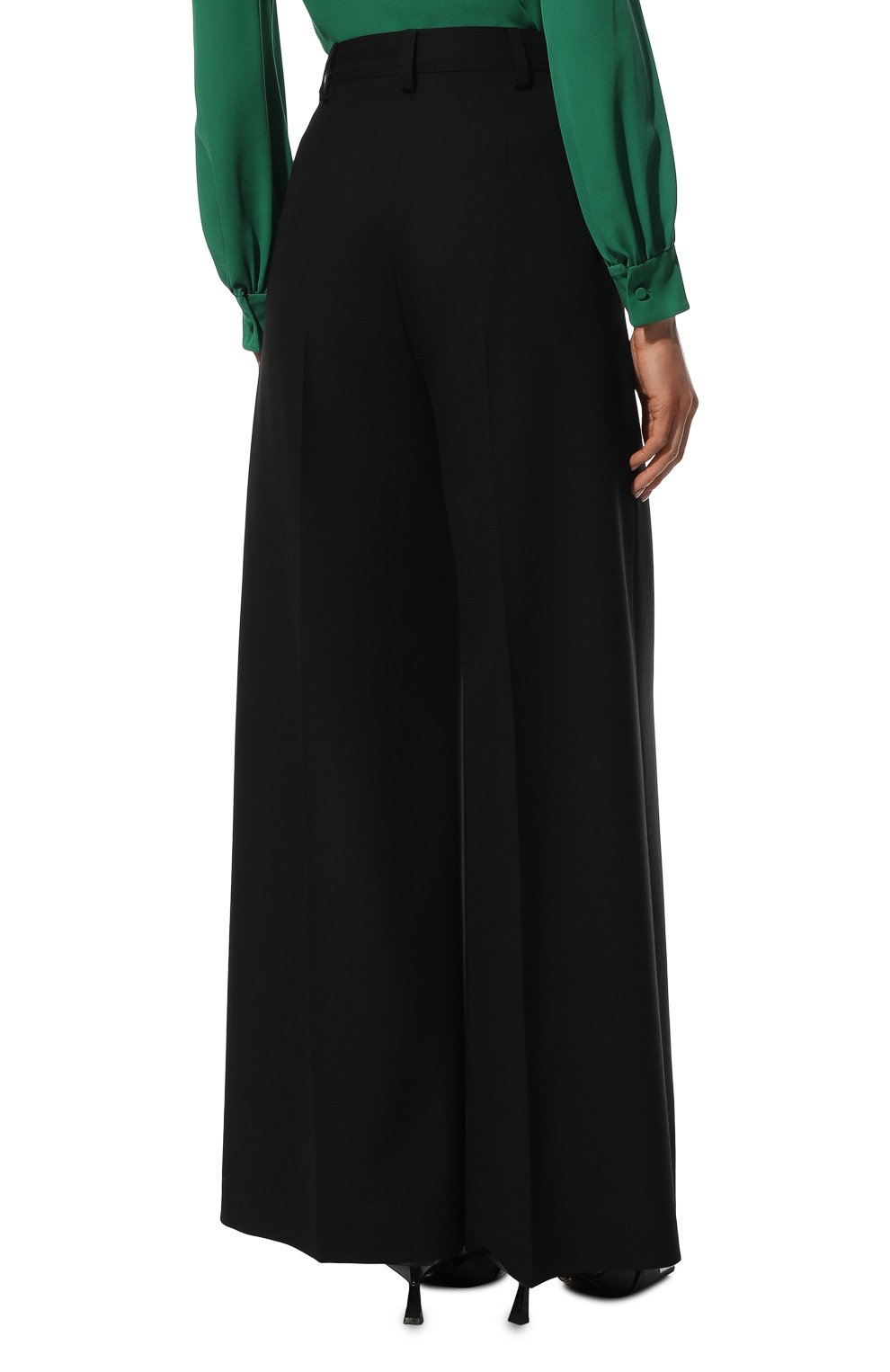 Шерстяные брюки STELLA MCCARTNEY черного цвета по цене 97250 руб., арт. 604071/SSA36, фото 4 Шерстяные брюки STELLA MCCARTNEY, арт. 604071/SSA36, фото 4