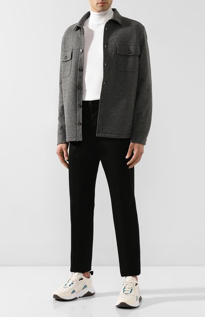 Водолазка из шерсти и шелка BOSS, арт. 50419133, фото 2