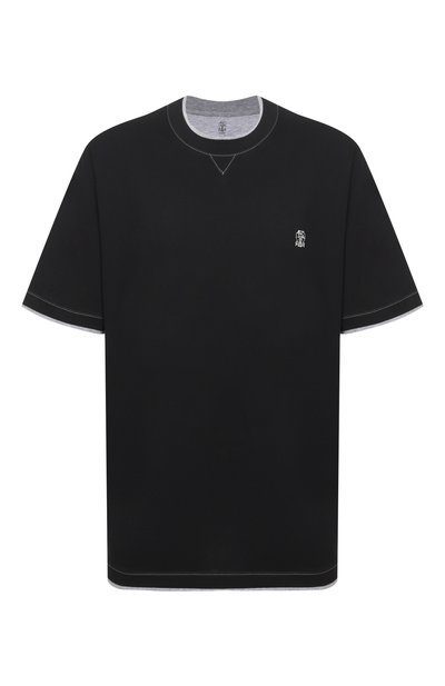 Мужская хлопковая футболка BRUNELLO CUCINELLI, арт. M0B137451G