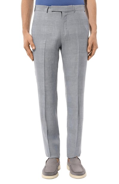 Брюки из шерсти и льна ZEGNA, арт. 749F07A7/75TB12, фото 3