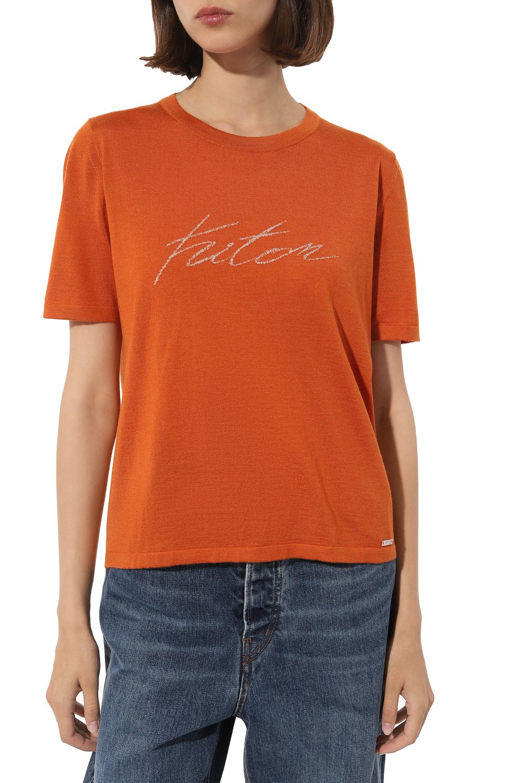 Футболка из кашемира и шелка KITON, арт. D55702, фото 3