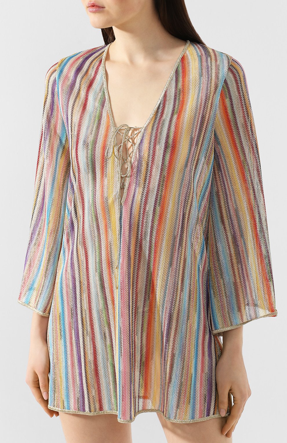 Туника MISSONI разноцветного цвета по цене 72100 руб., арт. MMQ00016/BR001K, фото 3 Туника MISSONI, арт. MMQ00016/BR001K, фото 3