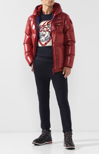 Хлопковый свитшот с нашивкой MONCLER, арт. D2-091-80036-00-829DB, фото 2