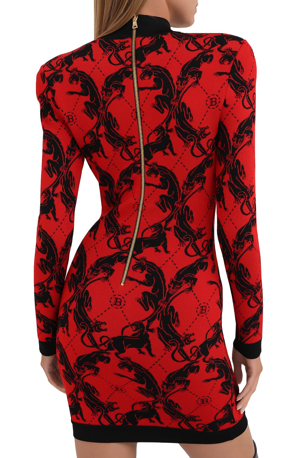 Платье из вискозы BALMAIN, арт. UF16332/K124, фото 4