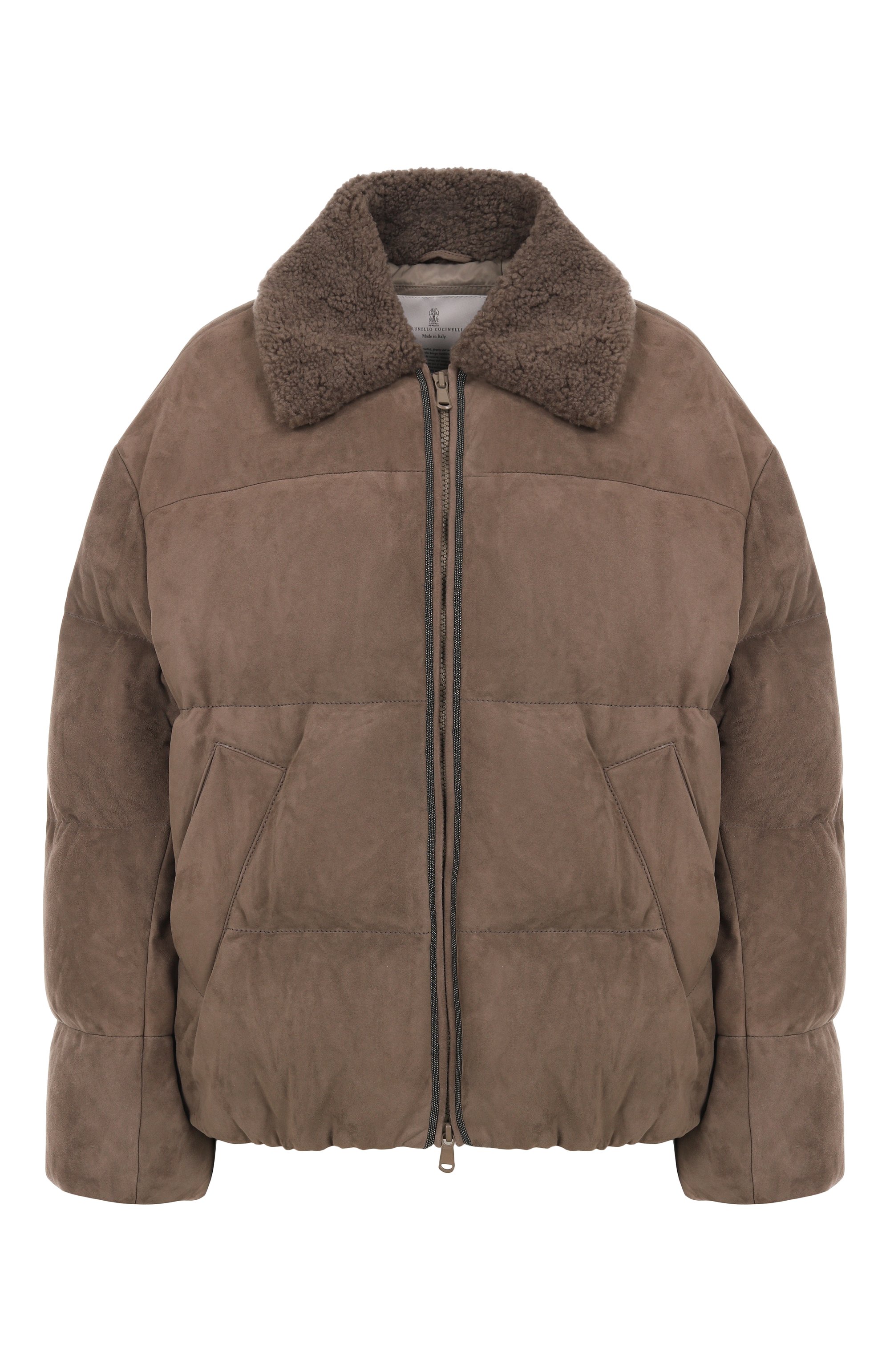 Замшевый пуховик BRUNELLO CUCINELLI, арт. MPCLF7932, фото 1