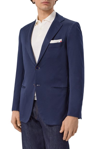 Хлопковый пиджак KITON, арт. UG81H07609, фото 4