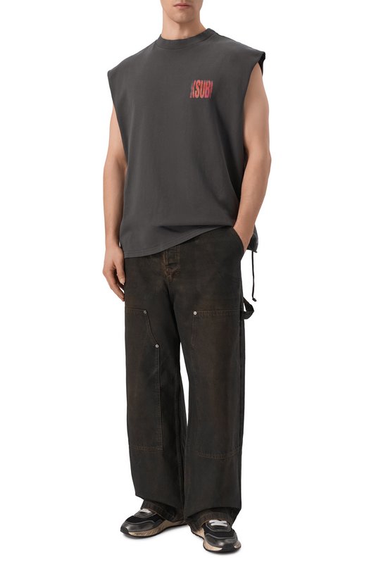 Хлопковая майка Ksubi MPS26TA001 Серый  MPS26TA001 Фото 2