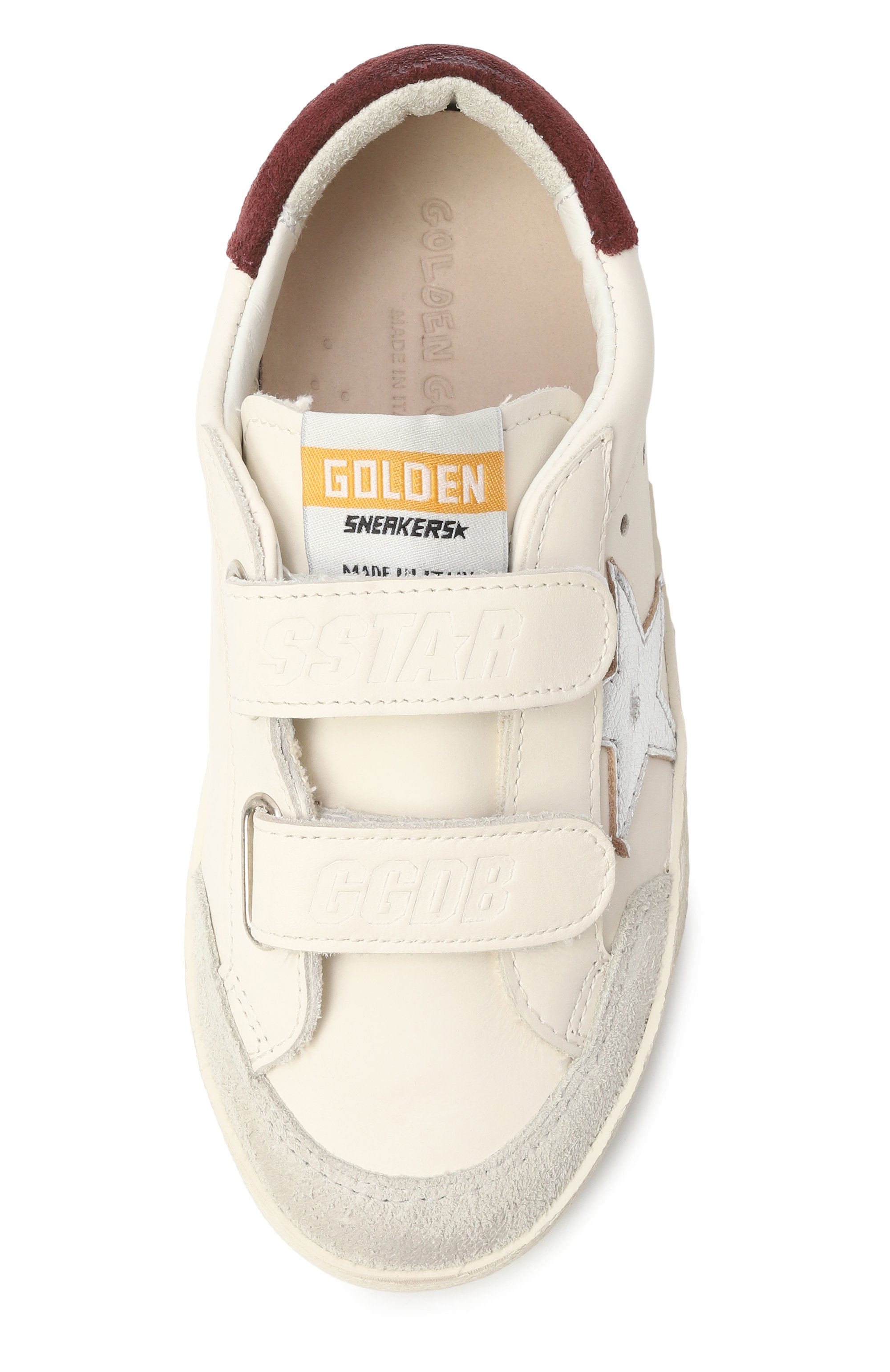 Кожаные кеды old school GOLDEN GOOSE DELUXE BRAND, арт. GYF00924.F007431, фото 4