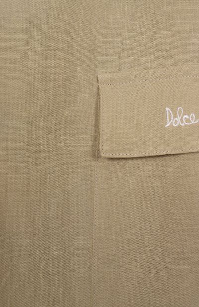 Льняные брюки-карго DOLCE & GABBANA, арт. L44P76/FU4LH/8-14, фото 3