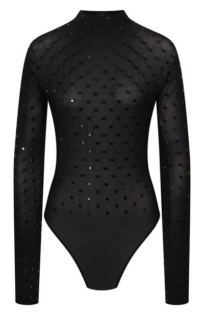 Женское боди из вискозы с отделкой стразами ALAIA, арт. AA9B0212X063A