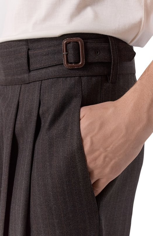 Шерстяные брюки Emporio Armani EM004008/TE18267 Серый  EM004008/TE18267 Фото 5