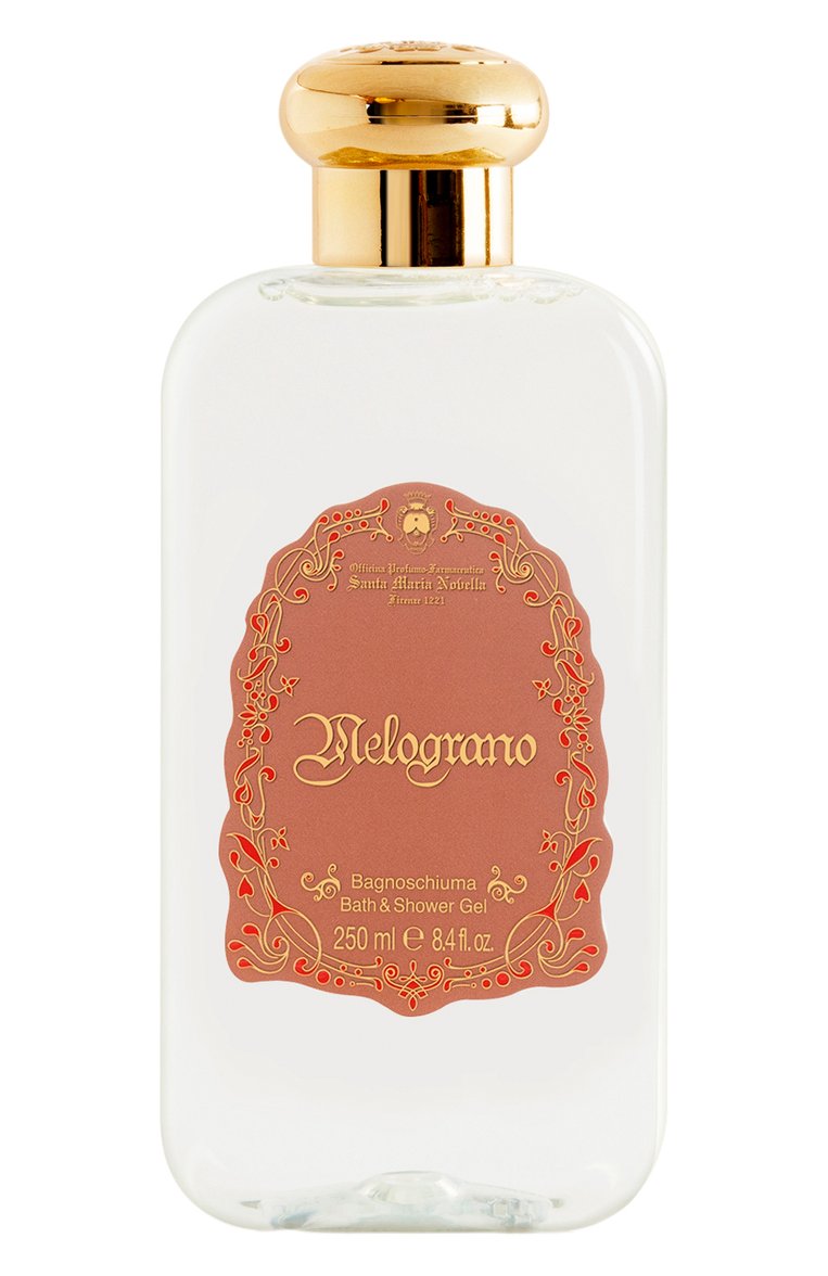 Гель для душа melograno (250ml) SANTA MARIA NOVELLA бесцветного цвета, арт. SMN3232704PET | Фото 1 (Косметика кросс-кт: Уход У; Назначение: Для тела; Unisex: Unisex; Региональные ограничения белый список (Axapta Mercury): Не проставлено; Нос: Не проставлено; Тип продукта: Гели)