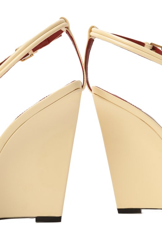Лакированные босоножки Rossi Saint Laurent 818025/1TV00 Кремовый  818025/1TV00 Фото 7