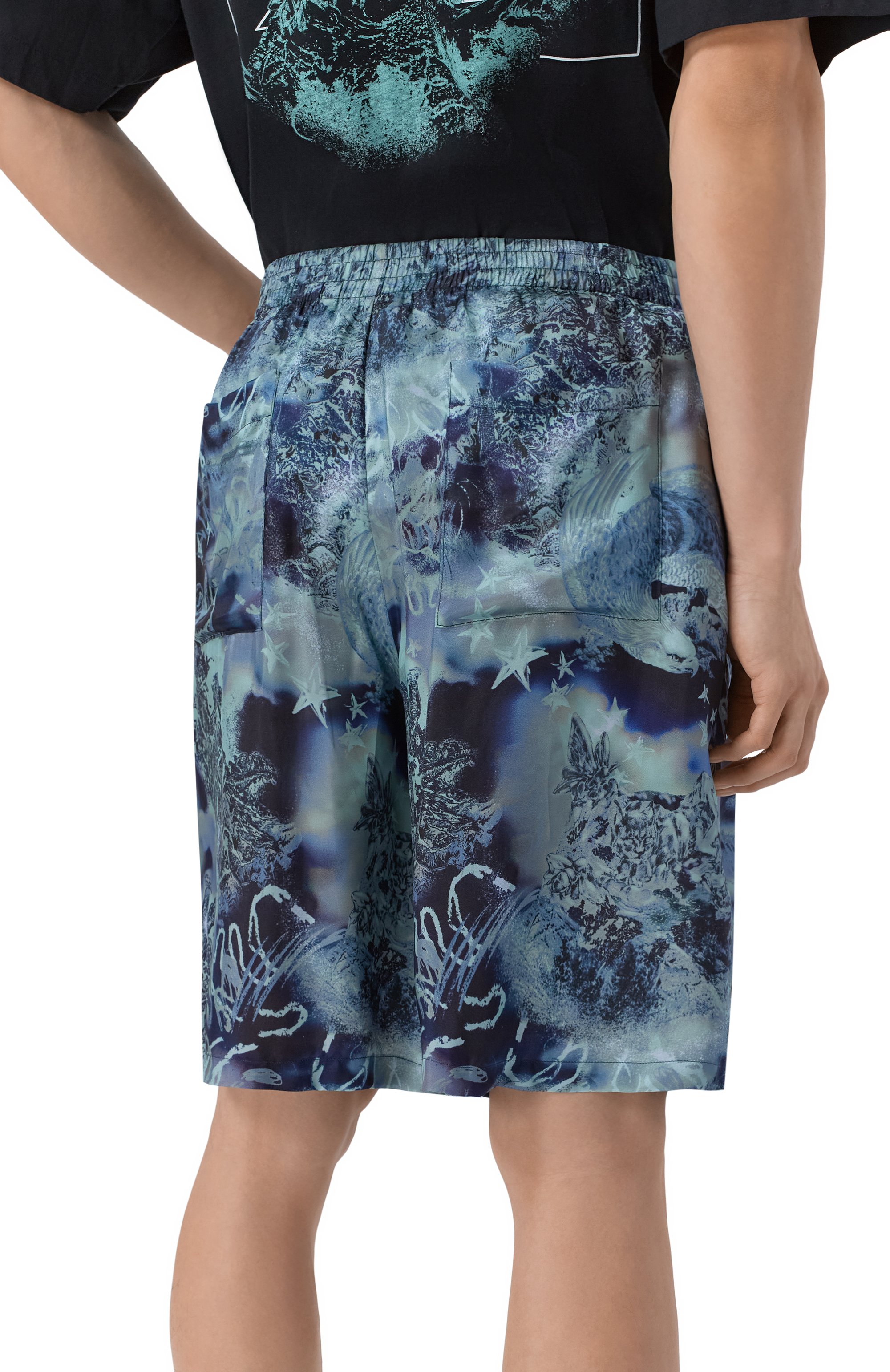 Шорты из вискозы OFF-WHITE, арт. 0MCB092S26FAB004, фото 4