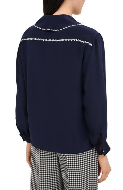 Шелковая блузка MIU MIU, арт. MK1467-102-F0124, фото 4