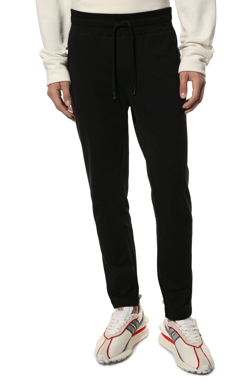 Хлопковые брюки DOLCE & GABBANA, арт. GYWEAT/FU7DU, фото 3