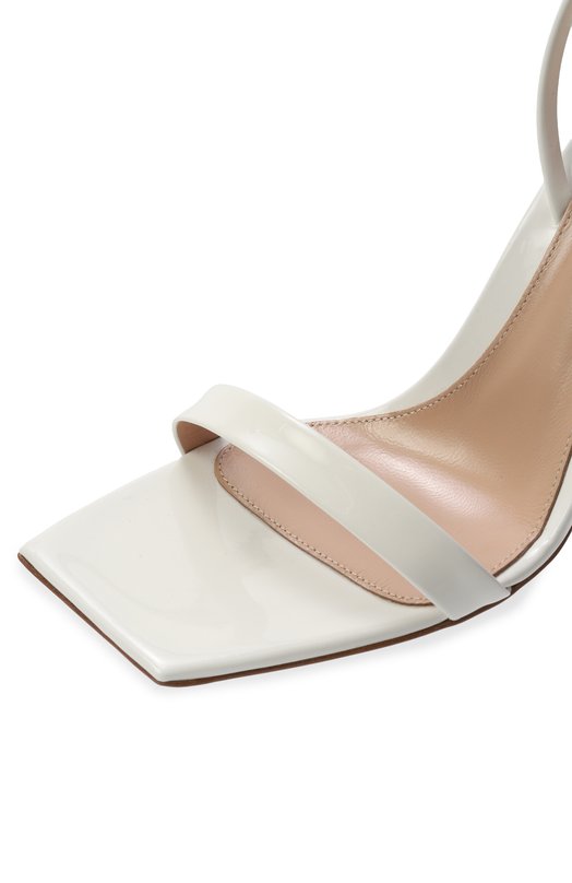 Лакированные босоножки Ribbon Stiletto 85 Gianvito Rossi G32201.85RIC.VERBIAN Белый  G32201.85RIC.VERBIAN Фото 7