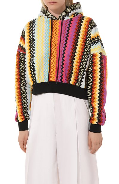 Хлопковое худи MISSONI разноцветного цвета по цене 53450 руб., арт. MS23SW03-BW00MJ, фото 3 Хлопковое худи MISSONI, арт. MS23SW03-BW00MJ, фото 3