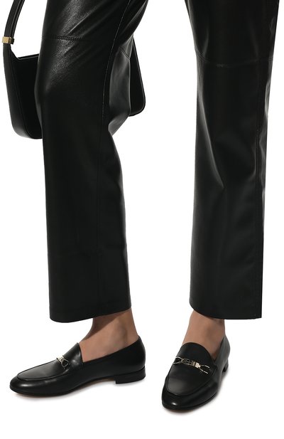 Кожаные лоферы GIORGIO ARMANI черного цвета по цене 94800 руб., арт. X1A093/XF641, фото 3 Кожаные лоферы GIORGIO ARMANI, арт. X1A093/XF641, фото 3