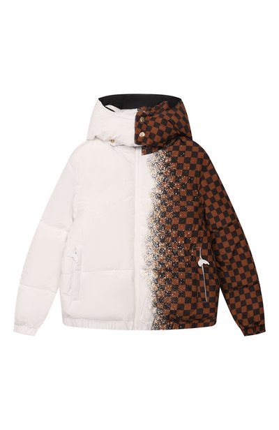 Утепленная куртка SPRAYGROUND, арт. SPY1163/WHITE SPRAY CHECKERED D0WN JACKET