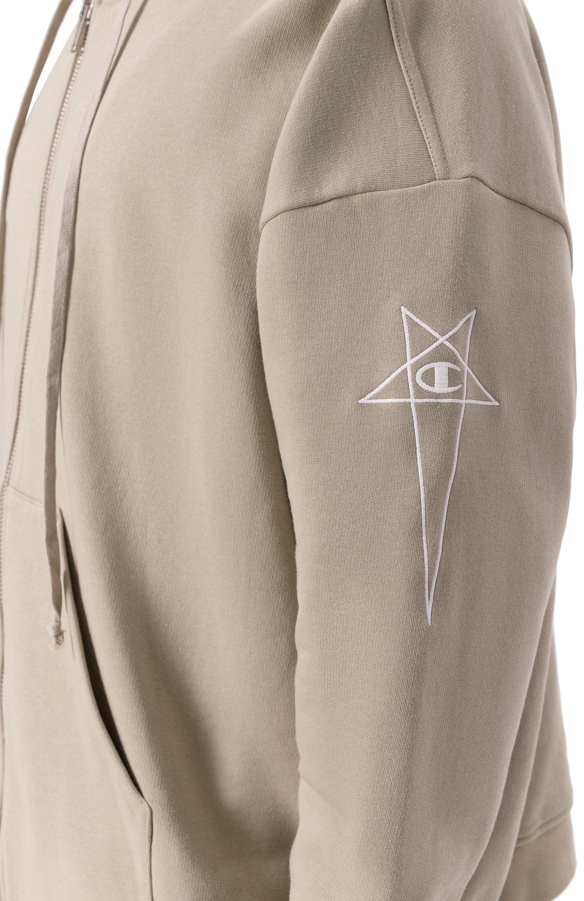 Хлопковая толстовка rick owens x champion RICK OWENS, арт. CM01E1663/CHFE, фото 5