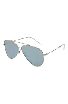 Женские солнцезащитные очки RAY-BAN голубого цвета, арт. R0101S-003/30 | Фото 1 (Региональные ограничения белый список (Axapta Mercury): Не проставлено; Нос: Не проставлено; Кросс-КТ: С/з-унисекс; Материал: Металл; Тип очков: С/з; Очки форма: Авиаторы; Оптика Гендер: оптика-унисекс)
