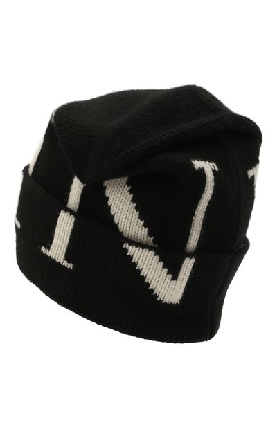 Шапка из шерсти и кашемира VALENTINO черного цвета по цене 42350 руб., арт. WY2HB00A/FTA, фото 2 Шапка из шерсти и кашемира VALENTINO, арт. WY2HB00A/FTA, фото 2