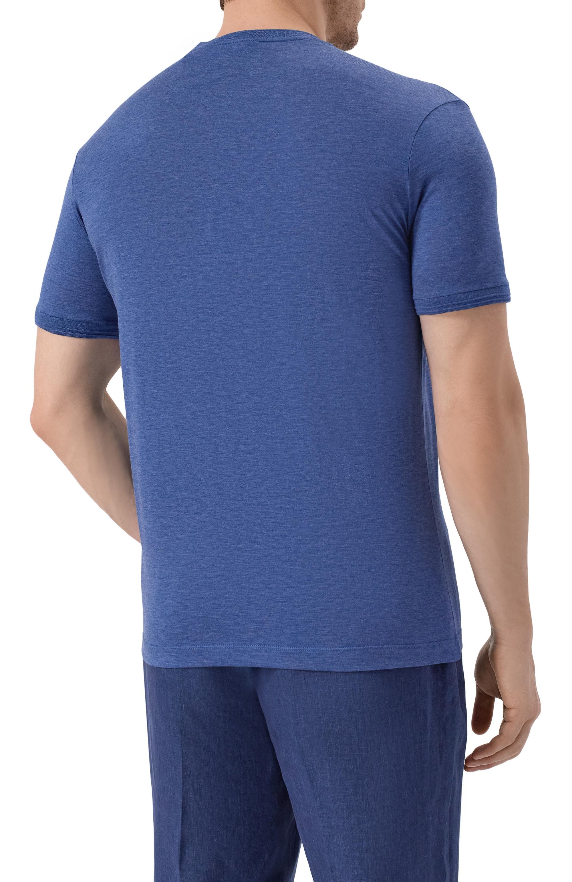 Футболка из шелка и хлопка PAUL&SHARK, арт. 25411008_001, фото 4