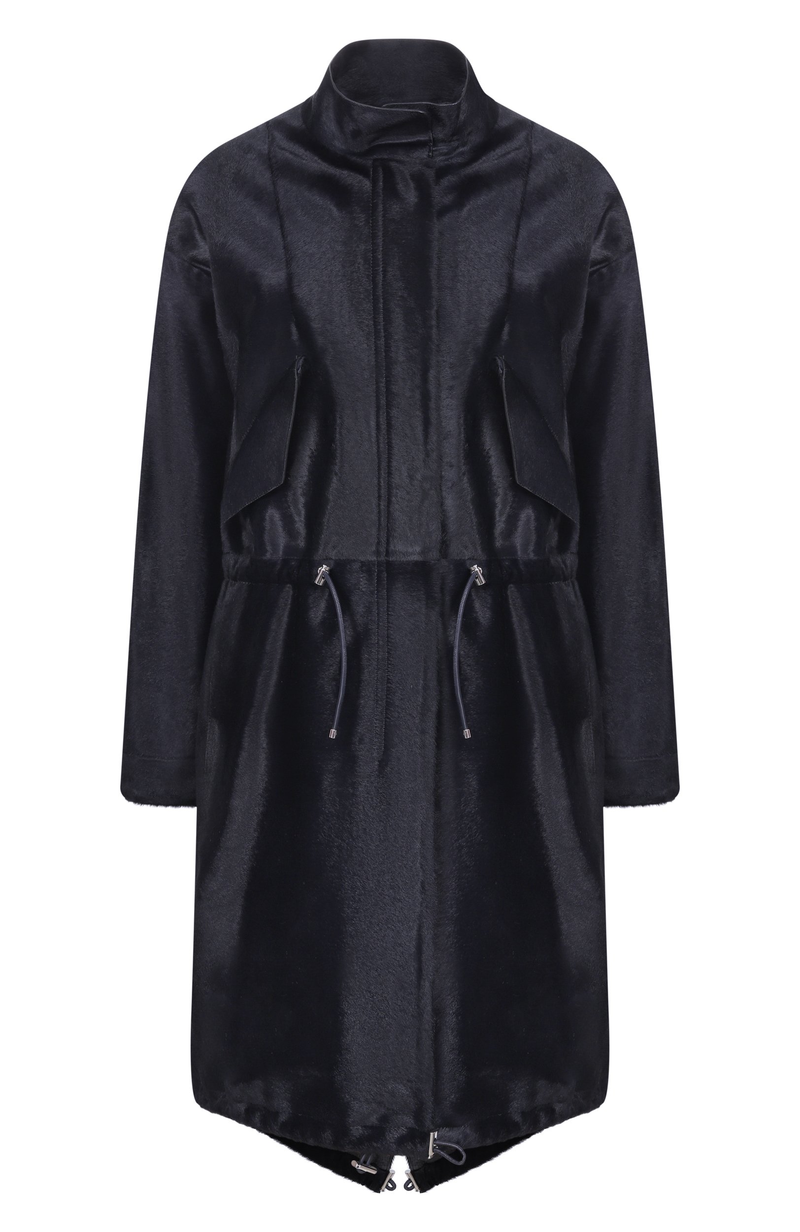 Парка из теленка GIORGIO ARMANI темно-синего цвета по цене 1125000 руб., арт. BAL05P/BAP23, фото 1 Парка из теленка GIORGIO ARMANI, арт. BAL05P/BAP23, фото 1