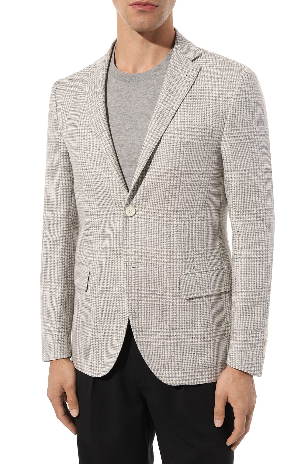 Пиджак из шерсти и льна CORNELIANI, арт. 91X005-3116305, фото 3