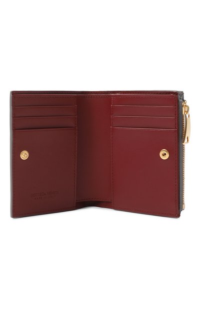 Кожаное портмоне BOTTEGA VENETA серого цвета по цене 88650 руб., арт. 742330/V2ZL3, фото 3 Кожаное портмоне BOTTEGA VENETA, арт. 742330/V2ZL3, фото 3
