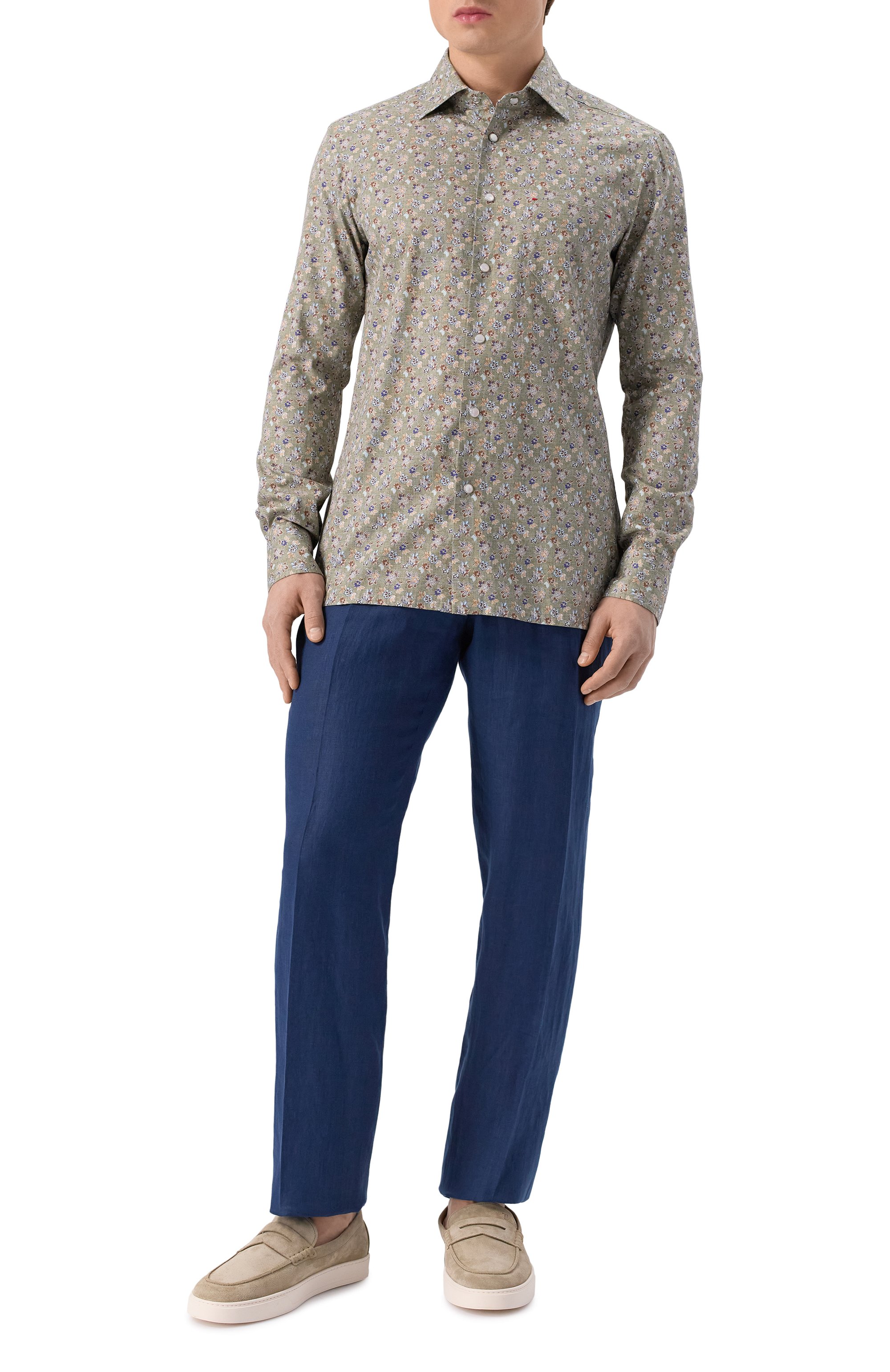 Хлопковая рубашка KITON, арт. UMCNERCH0927606, фото 2