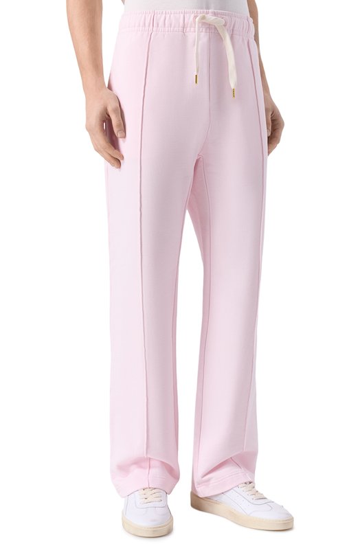 Хлопковые брюки Casablanca M-AW25-JTR-051-03 Розовый  M-AW25-JTR-051-03 Фото 3
