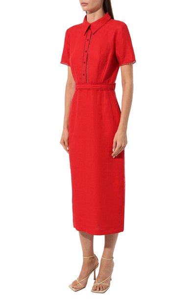 Льняное платье ALEXANDRA GEORGIEVA BY KRESTETSKAYA STROCHKA, арт. L1-018kr23, фото 3