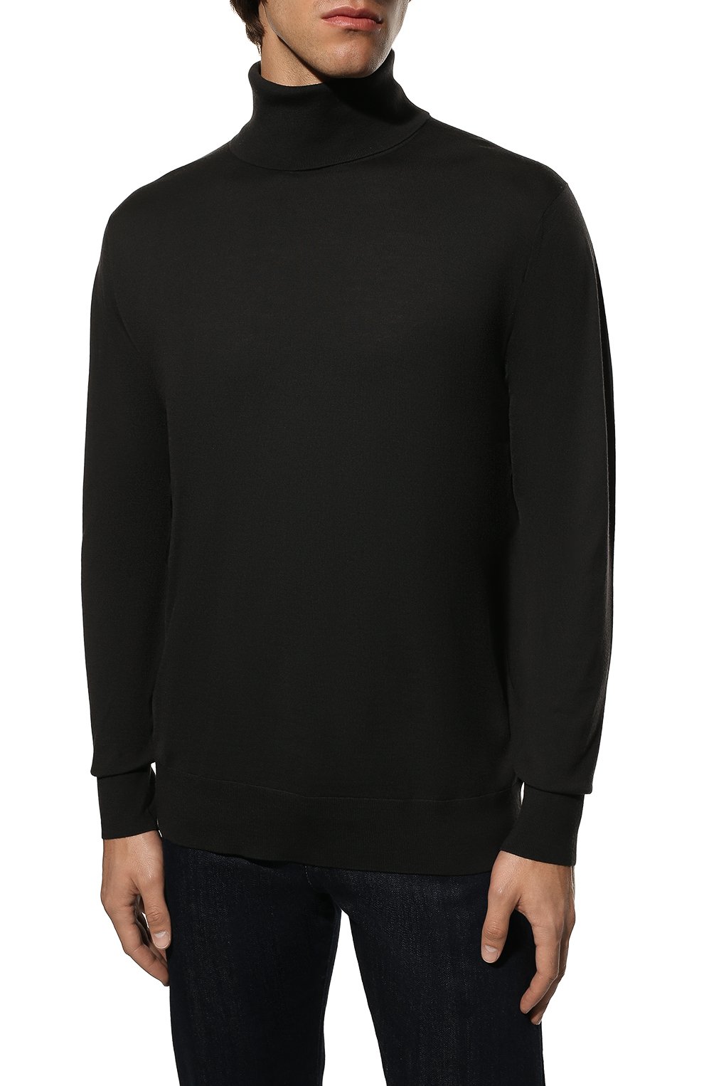 Шерстяная водолазка LORO PIANA темно-серого цвета по цене 169500 руб., арт. FAL3612, фото 3 Шерстяная водолазка LORO PIANA, арт. FAL3612, фото 3