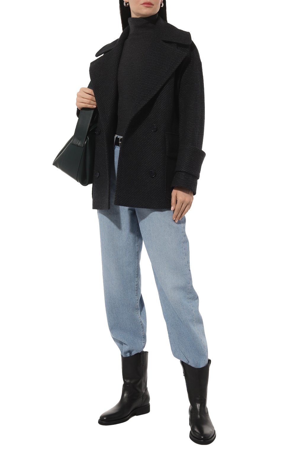 Кожаные полусапоги biker GOLDEN GOOSE DELUXE BRAND, арт. GWF00153.F, фото 2