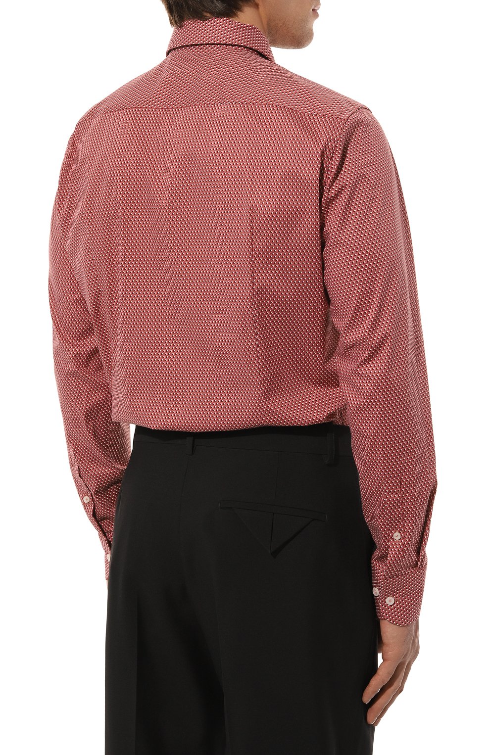 Хлопковая сорочка BOSS бордового цвета по цене 9860 руб., арт. 50490008, фото 5 Хлопковая сорочка BOSS, арт. 50490008, фото 5