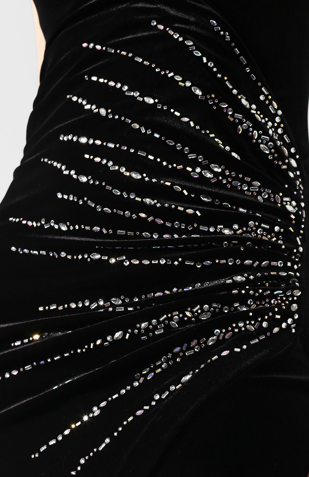 Бархатное платье-макси с декоративной отделкой BALMAIN, арт. 143509/X032, фото 5