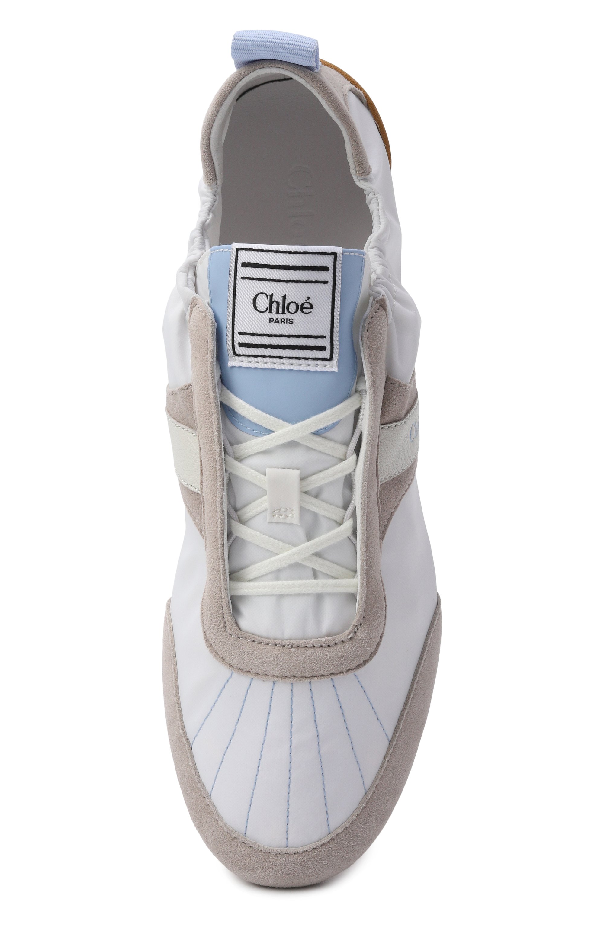 Текстильные кроссовки kick CHLOÉ, арт. CH26S15RVL, фото 6