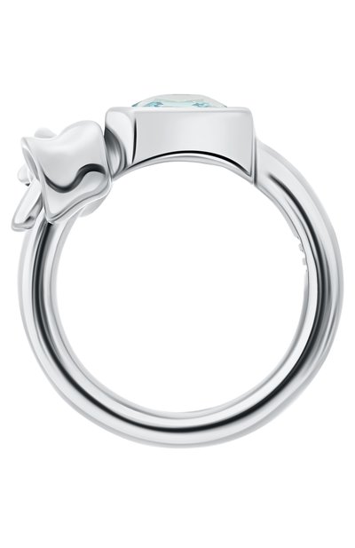 Кольцо с бантом и топазом MOONKA голубого цвета по цене 29000 руб., арт. BW-925SL-RG00-TPZ, фото 4 Кольцо с бантом и топазом MOONKA, арт. BW-925SL-RG00-TPZ, фото 4