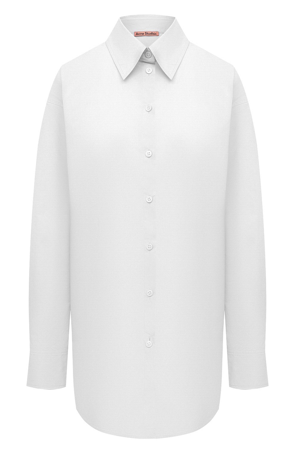 Хлопковая рубашка ACNE STUDIOS белого цвета по цене 24800 руб., арт. AC0349, фото 1 Хлопковая рубашка ACNE STUDIOS, арт. AC0349, фото 1