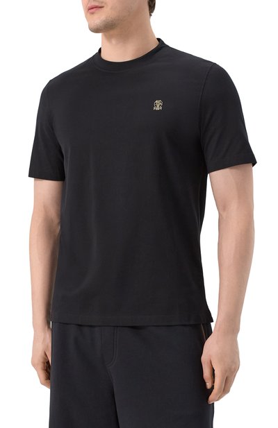 Хлопковая футболка BRUNELLO CUCINELLI, арт. M0B137444G, фото 3