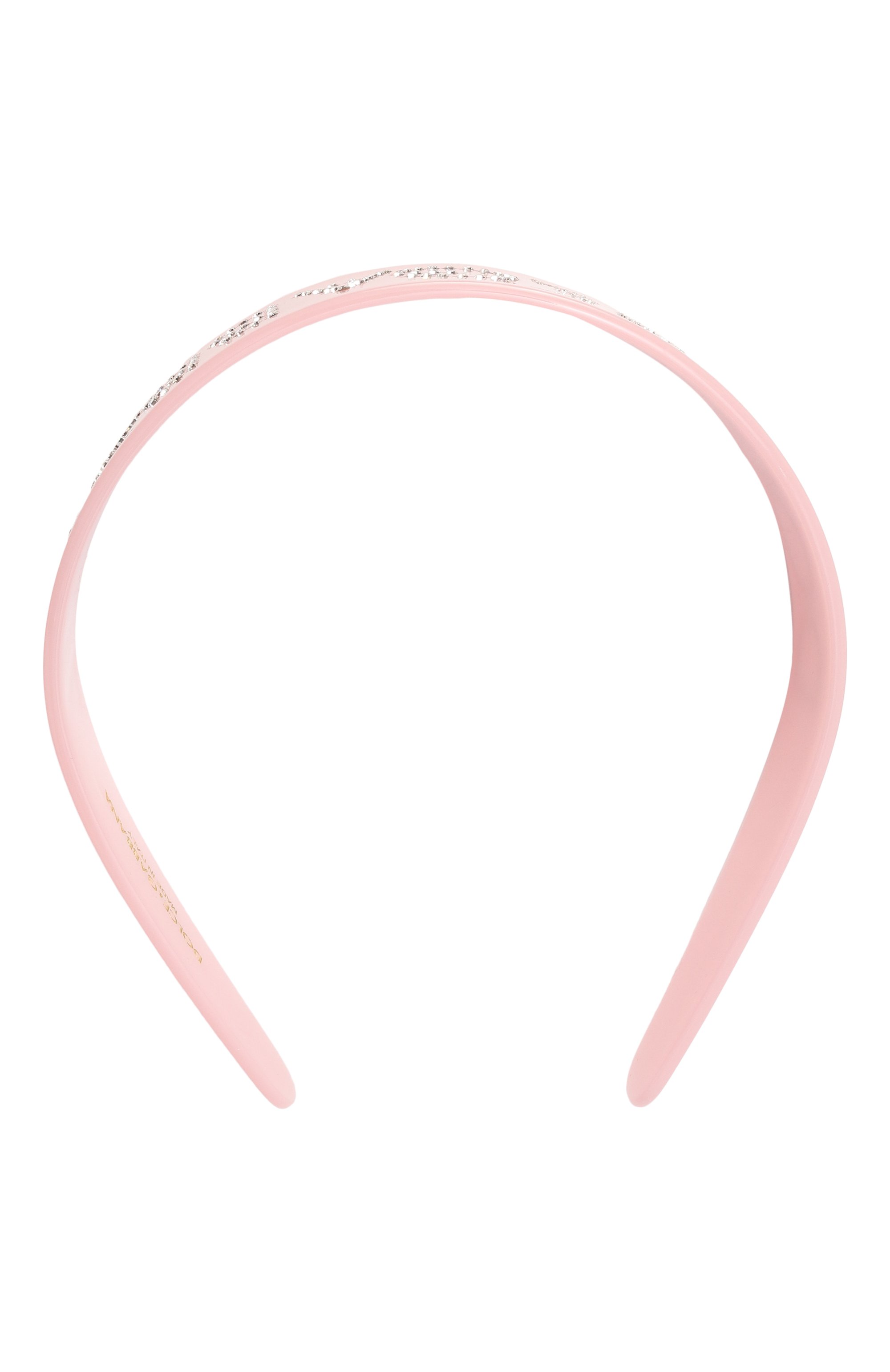 Ободок DOLCE & GABBANA светло-розового цвета по цене 38450 руб., арт. WHR2J2/W1111, фото 1 Ободок DOLCE & GABBANA, арт. WHR2J2/W1111, фото 1