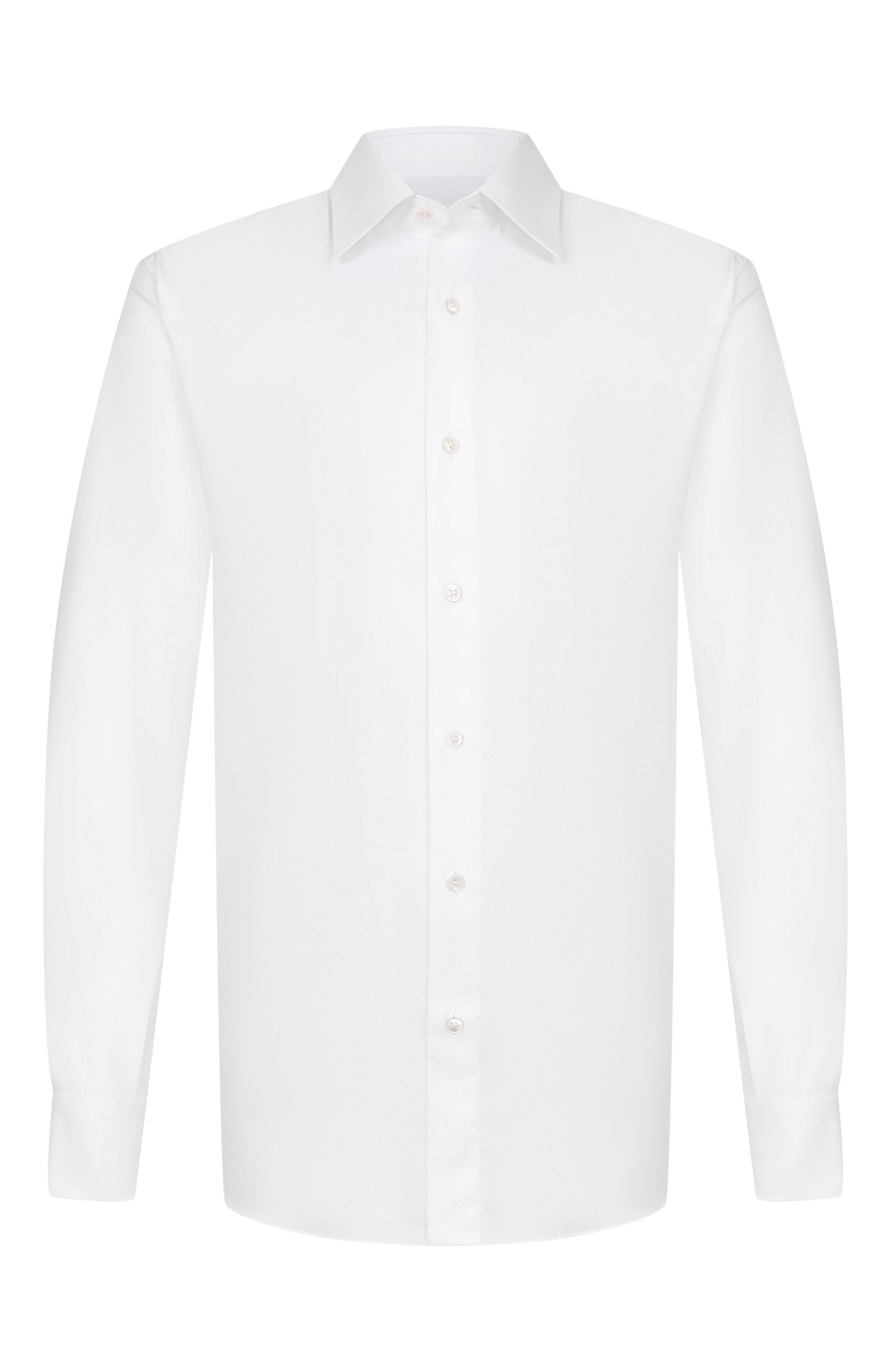 Хлопковая сорочка BRIONI белого цвета по цене 106500 руб., арт. RCB40M/0E05E, фото 1 Хлопковая сорочка BRIONI, арт. RCB40M/0E05E, фото 1