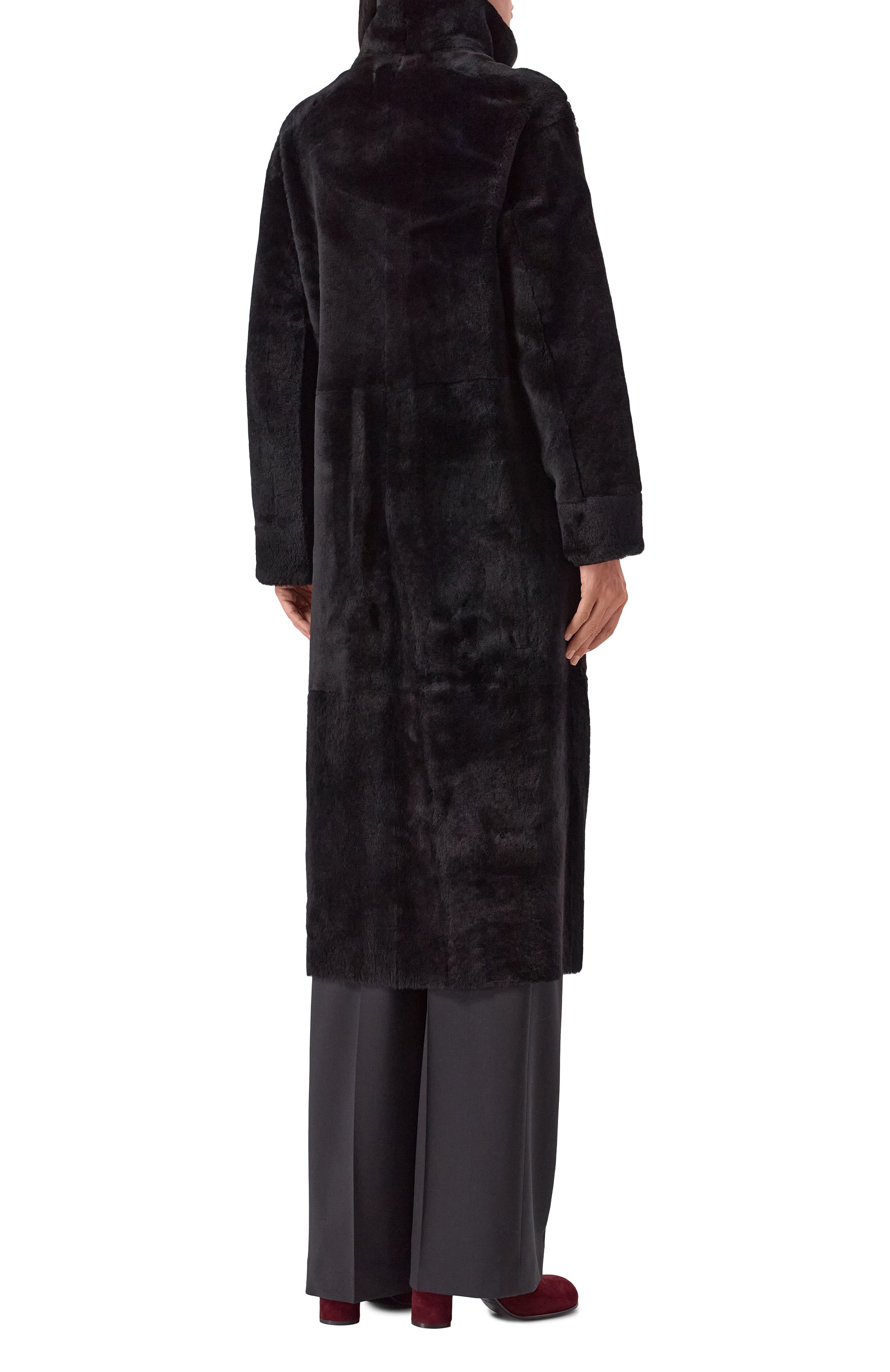 Дубленка из овчины SIMONETTA RAVIZZA черного цвета по цене 459500 руб., арт. F05C0142H21, фото 4 Дубленка из овчины SIMONETTA RAVIZZA, арт. F05C0142H21, фото 4