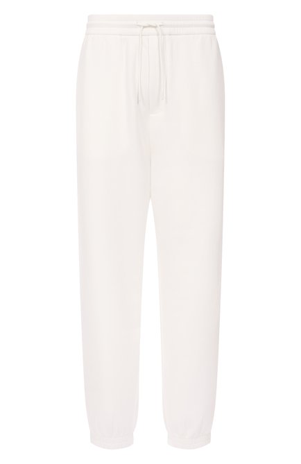 Мужские хлопковые джоггеры EMPORIO ARMANI белого цвета по цене 0 руб., арт. EM001746/AF10013 | Фото 1