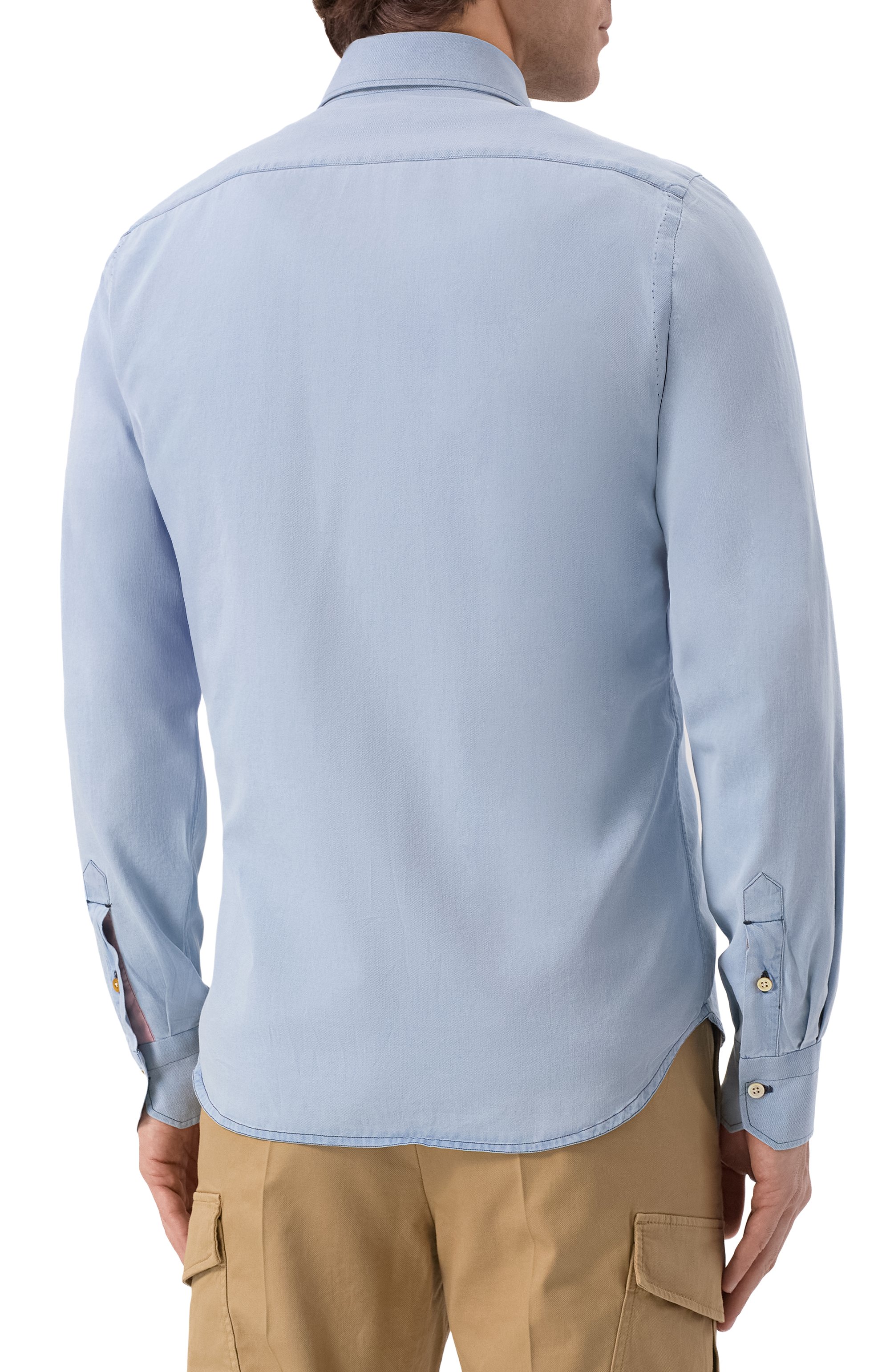 Джинсовая рубашка KITON, арт. UCWMH0922603, фото 4