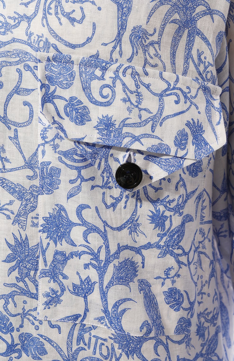 Льняная рубашка KITON, арт. UMC030H08902, фото 5